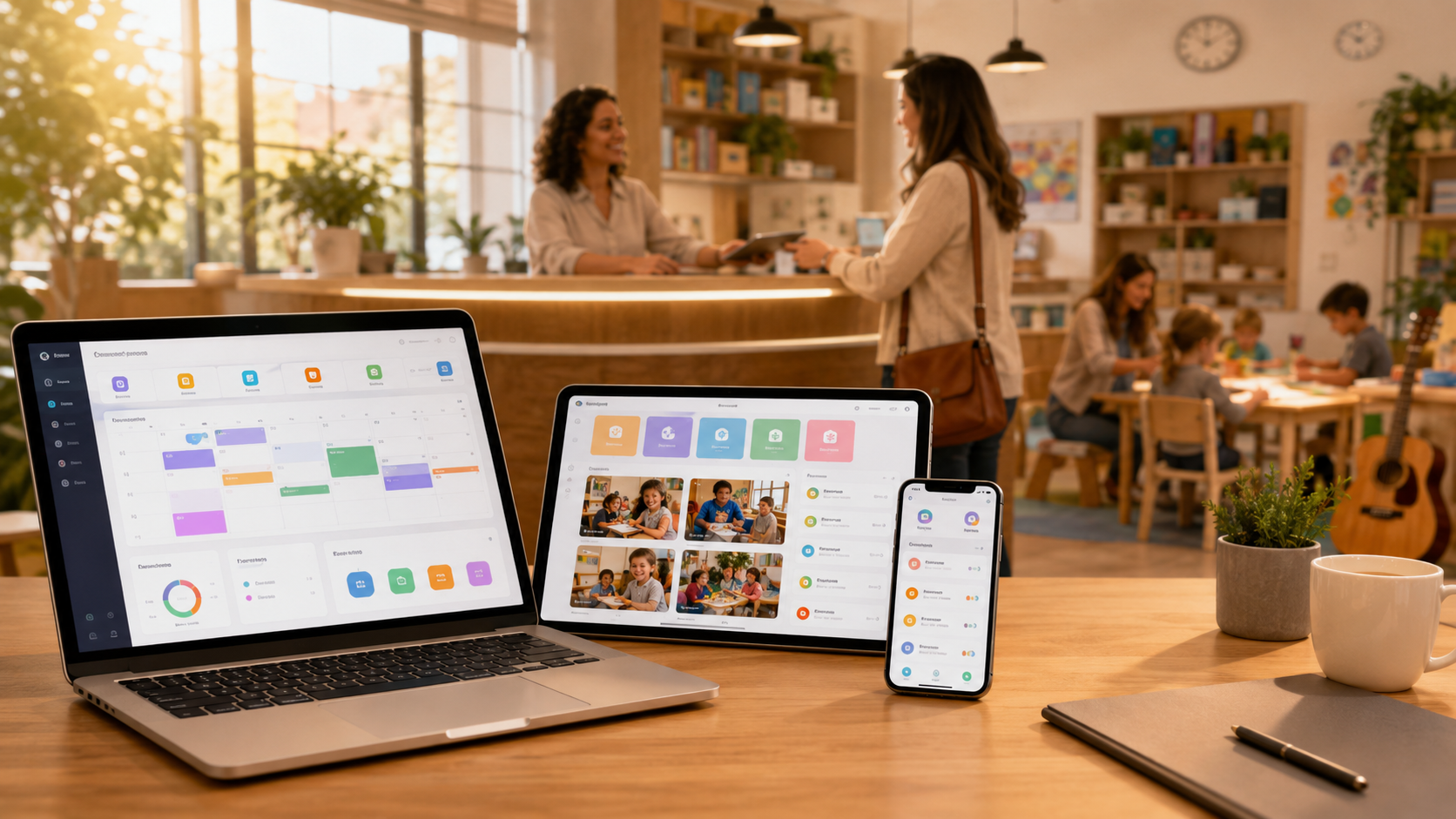 Bildungs-Backoffice — Kursplan, Schüler-/Eltern-Liste, Beitrags-Status, Anwesenheits-Tracker