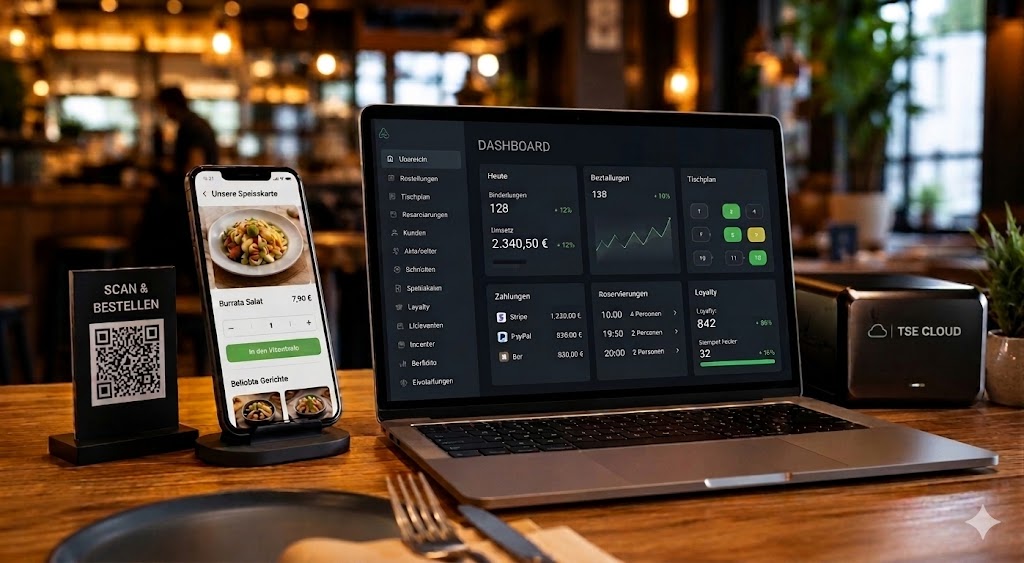 Gastro-Backoffice — Bestellungen, Reservierungen und Abholungen auf einen Blick